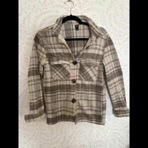 Windsor Warm Plaid Button-Up Shirt - Stylish Cozy L